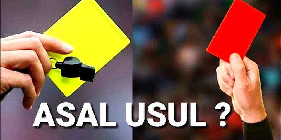 Fungsi Kartu Kuning Dan Merah Dalam Sepak Bola