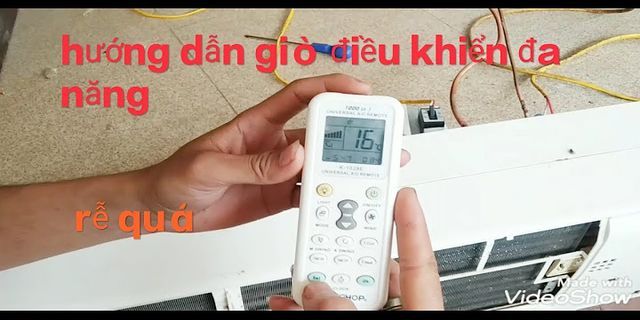 Hướng dẫn sử dụng điều khiển điều hòa chunghop k 1028e