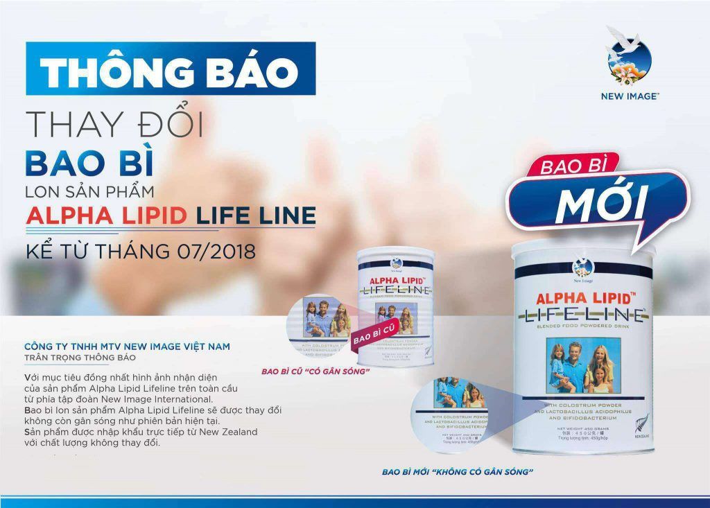 Thông báo về việc thay đổi bao bì