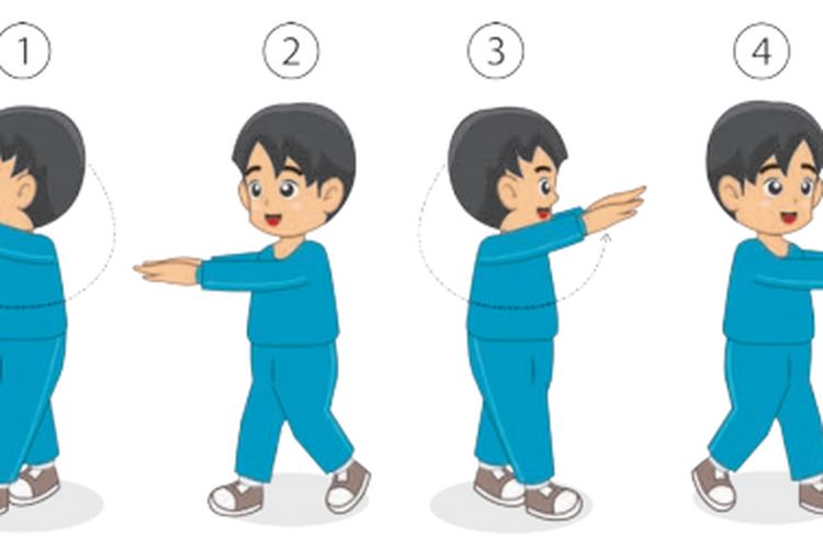 Apa tujuan variasi gerak langkah ke samping kanan atau kiri dengan kombinasi ayunan lengan