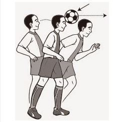 Posisi pergelangan kaki yang benar saat mengumpan atau menendang bola dengan punggung kaki adalah