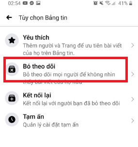 Hướng dẫn cách bỏ theo dõi trên Facebook bằng điện thoại