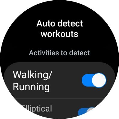 Galaxy Watch 4 Samsung Health App Auto Detect