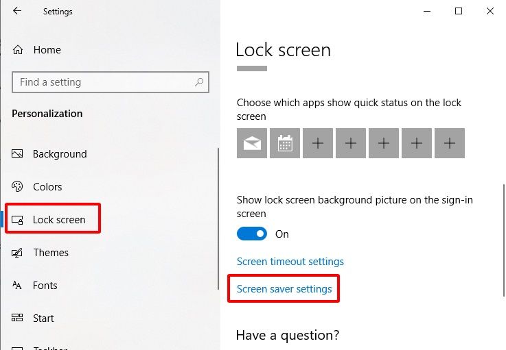 Tắt chế độ sleep bằng screen saver settings hình 2