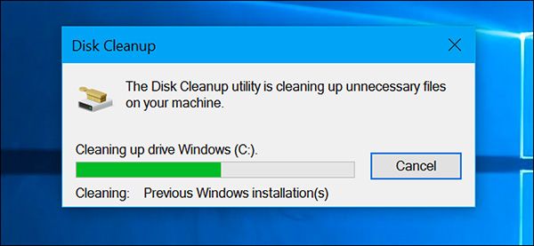 Nhập từ khóa và tìm kiếm ứng dụng “Disk Cleanup” trên Windows 