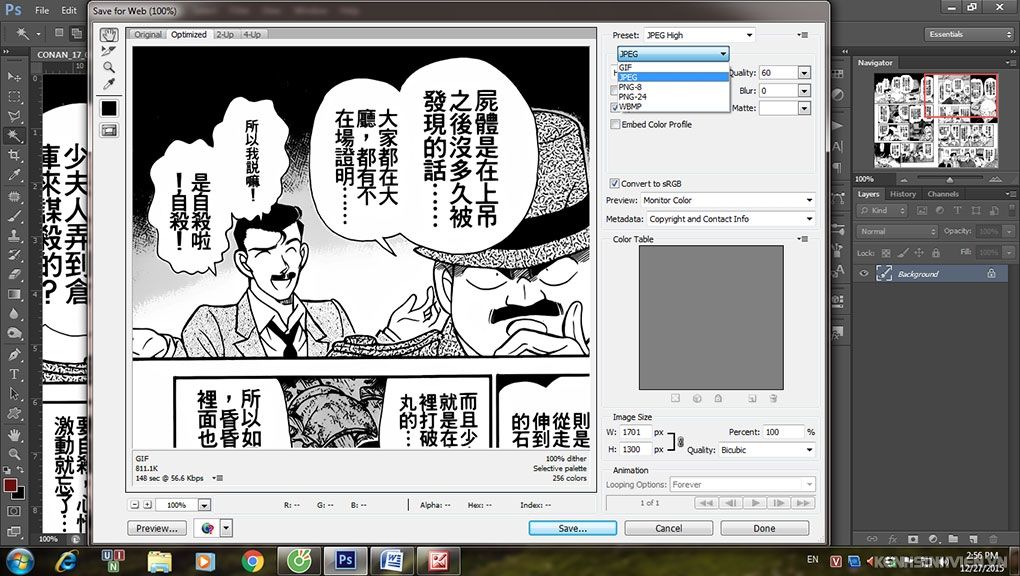 Edit manga xử lý raw