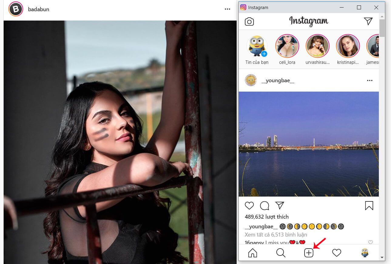 làm sao để đăng ảnh lên instagram bằng máy tính