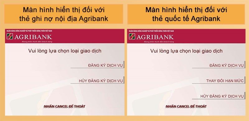 Đăng ký dịch vụ giao dịch Internet tại ATM Agribank