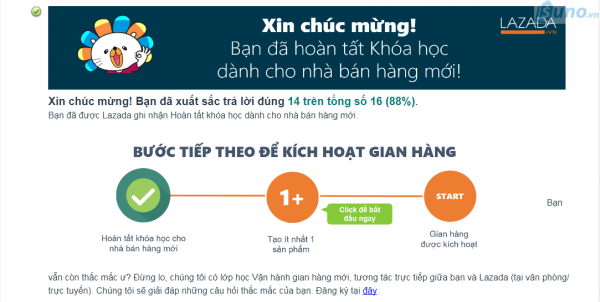 Cách đăng ký bán hàng trên Lazada - Hoàn thành và xem kết quả