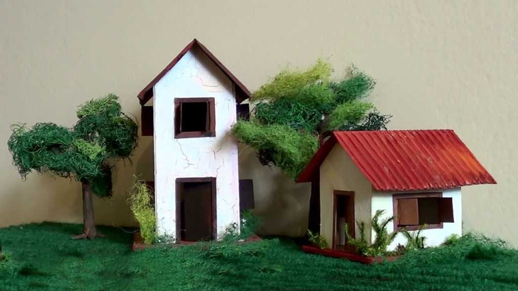 Hướng dẫn làm mô hình nhà bằng giấy đẹp mà đơn giản