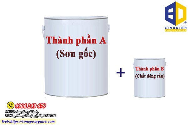 cách pha sơn 2 thành phần