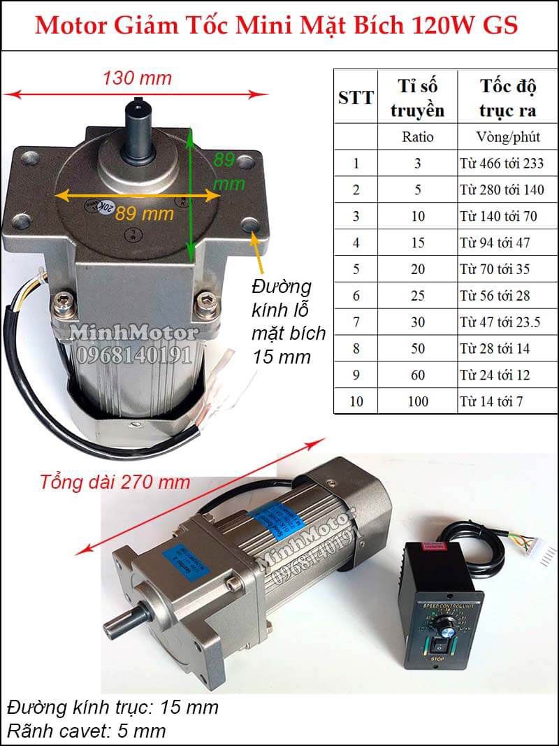 Cách làm giảm tốc độ quay mô tơ 1 Pha