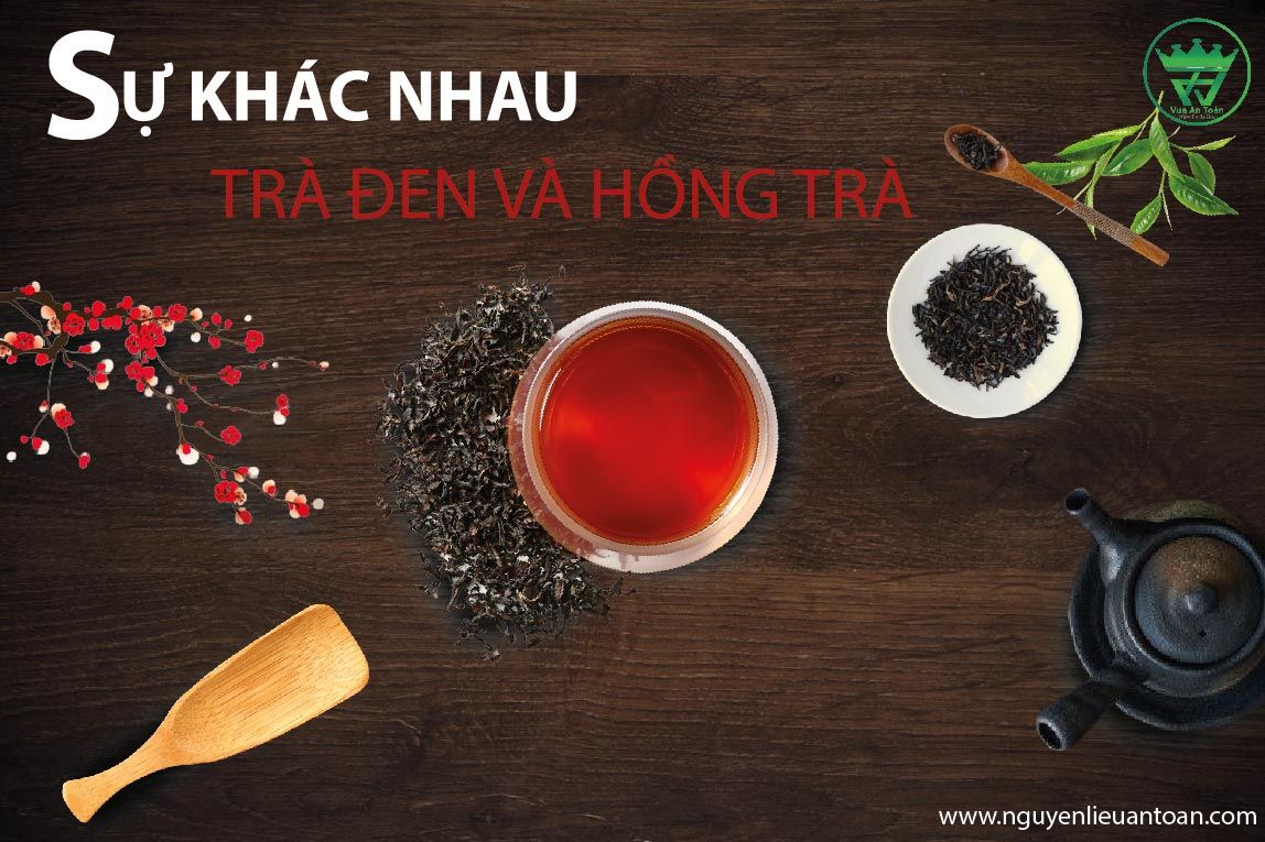 PHÂN BIỆT TRÀ ĐEN VÀ HỒNG TRÀ KHÁC GÌ NHAU?