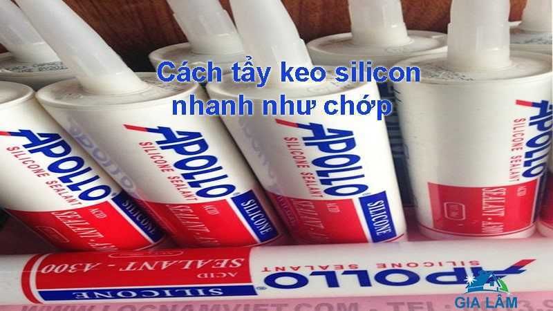 cách tẩy keo silicon