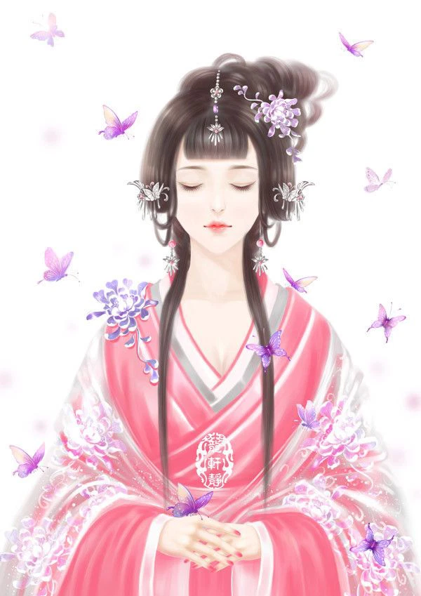 Hình ảnh vẽ nữ cổ trang Trung Hoa cực đẹp