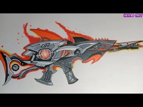 FREE FIRE How To Draw Scar MEGALODON Cách Vẽ Scar Cá Mập Đen Huyền Thoại Max