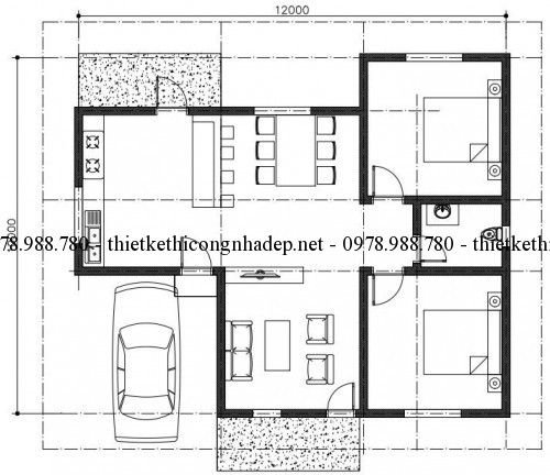 Mặt bằng nhà cấp 4 số 45