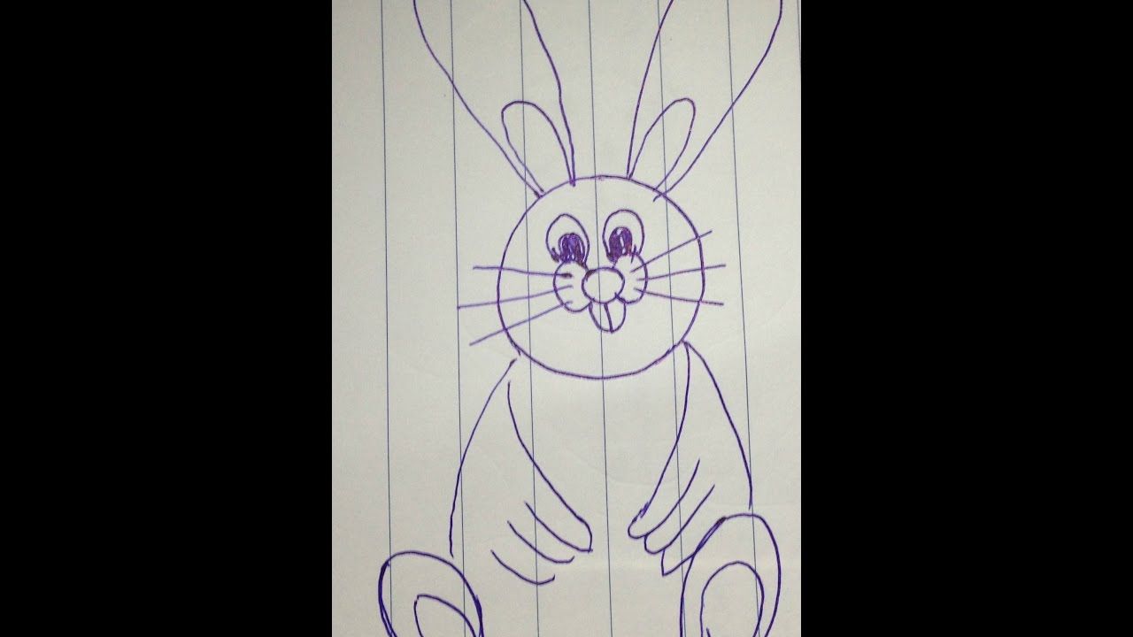 Cách Vẽ Thỏ Cute Đơn Giản