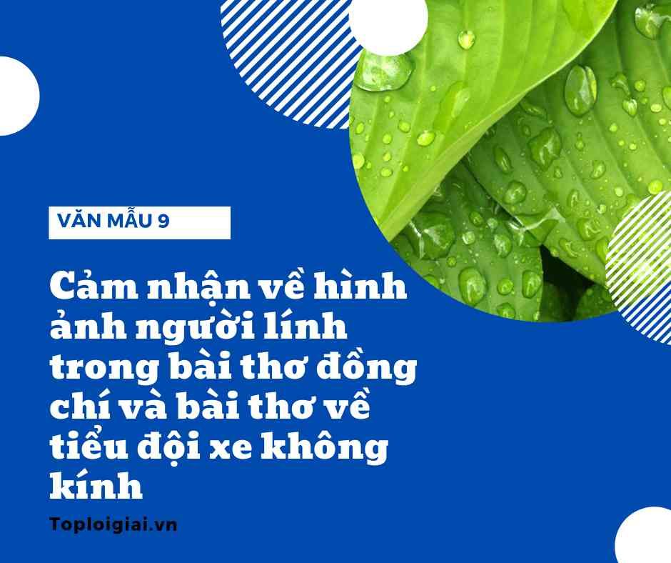 Cảm nhận về hình ảnh người lính trong bài thơ đồng chí và bài thơ về tiểu đội xe không kính ngắn gọn nhất (ảnh 2)