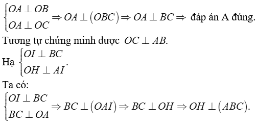 Cách chứng minh đường thẳng vuông góc với mặt phẳng cực hay - Toán lớp 11