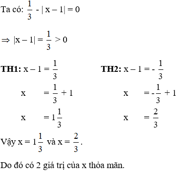 Tìm một số khi biết giá trị tuyệt đối của số đó cực hay, chi tiết | Toán lớp 7