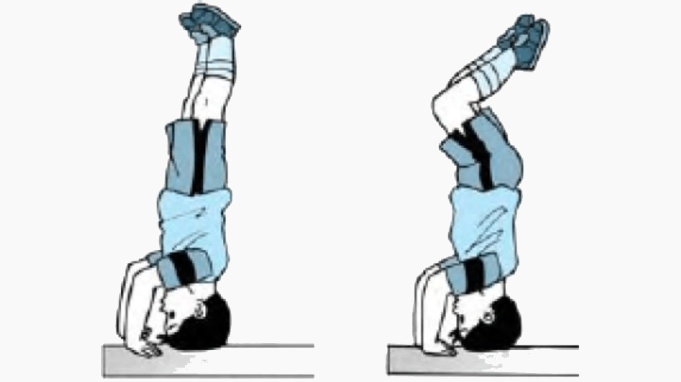 Latihan melentingkan pinggang dari posisi tidur telentang menggunakan tumpuan kedua tangan dan kaki 