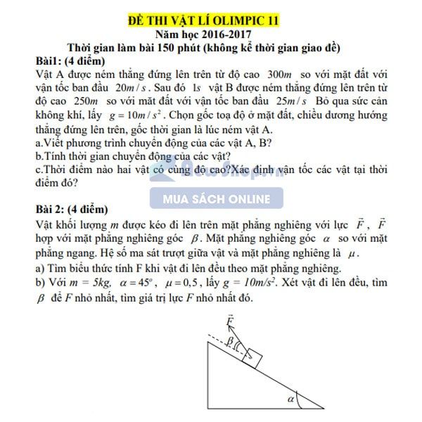 đề thi olympic vật lý 11