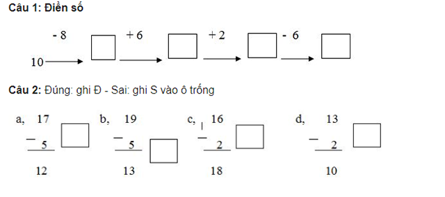 toán lớp 1 nâng cao 7