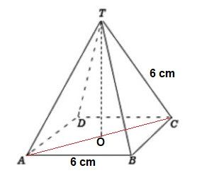Diketahui limas beraturan t abcd panjang rusuk ab 3 cm dan ta 6 cm jarak titik b dan rusuk td adalah