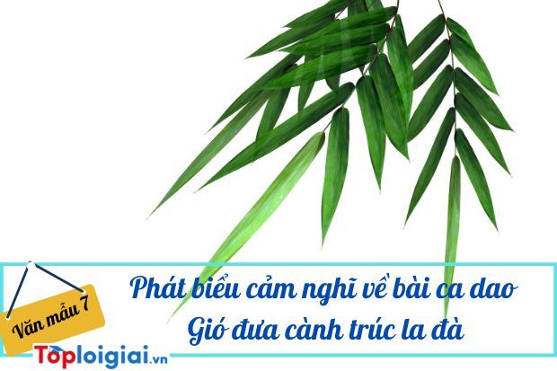 Phát biểu cảm nghĩ về bài ca dao Gió đưa cành trúc la đà…(ảnh 1)