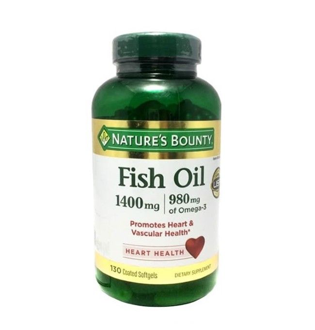 Dầu cá không mùi Nature's Bounty Fish Oil 1400mg