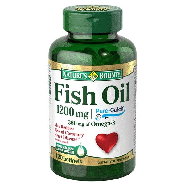 Dầu cá Nature's Bounty Fish Oil 1200mg Omega 3