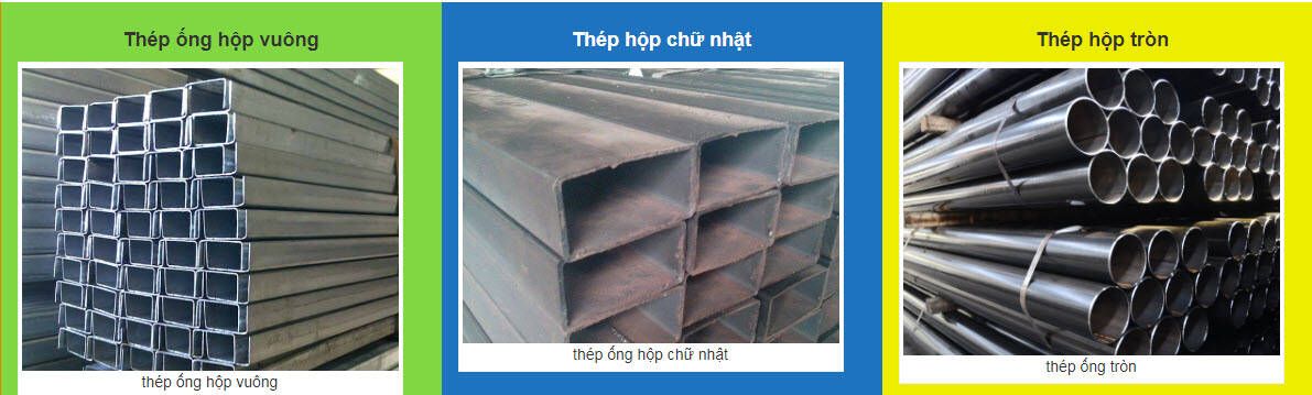 có loại thép hộp nào