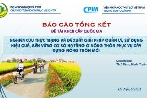 Họp Hội đồng nghiệm thu, đánh giá cấp Quốc gia Đề tài KHCN thuộc Chương trình KHCN phục vụ xây dựng Nông thôn mới