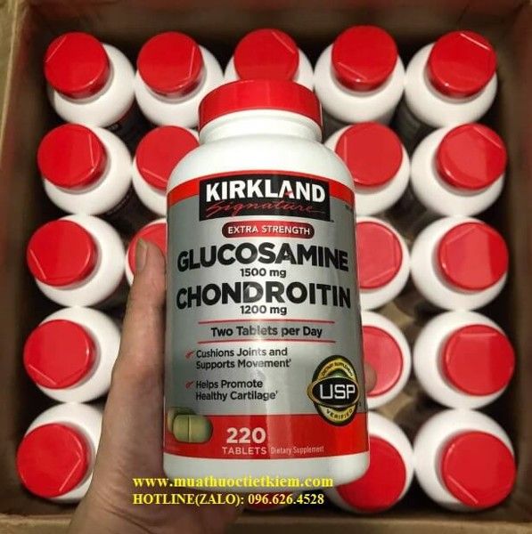 Giá thuốc glucosamine chondroitin Thuốc bổ khớp kirkland glucosamine 1500mg & chondroitin 1200mg giá bao nhiêu mua ở đâu