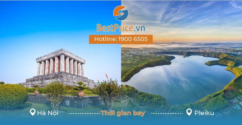 Thời gian bay từ Hà Nội đến Pleiku mất bao lâu?