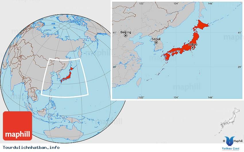BẢN ĐỒ CỦA NHẬT BẢN VÀ TÊN GỌI 47 TỈNH THÀNH