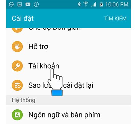 Xóa tài khoản