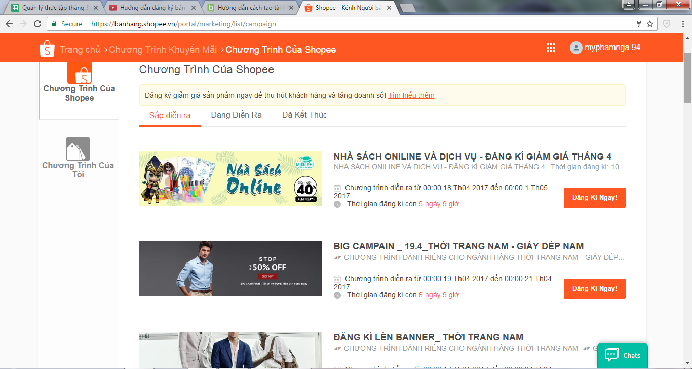 Thêm khuyến mại trên Shopee 