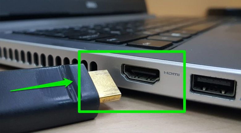 Cách kết nối pc với tivi qua hdmi- bước 1