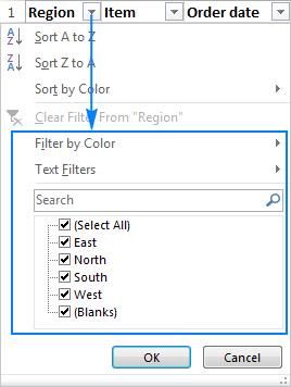 Bộ lọc trong excel là gì?