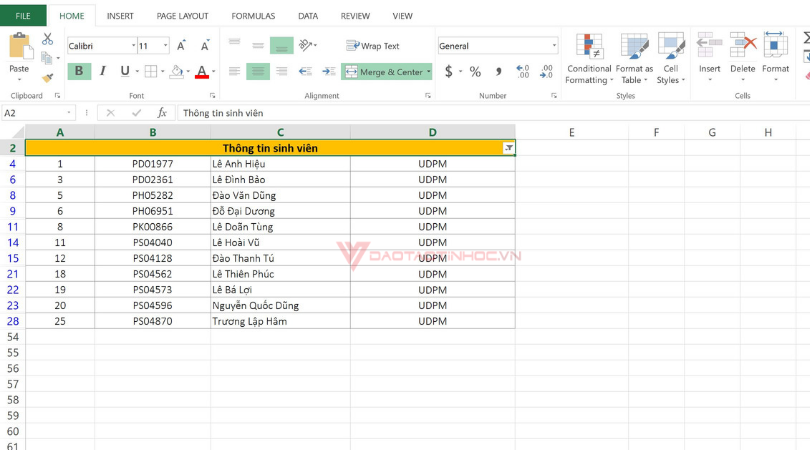 hướng dẫn sử dụng filter trong excel 