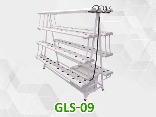 Giàn thủy canh chữ A GLS09 16 ống trồng năng suất cực trội