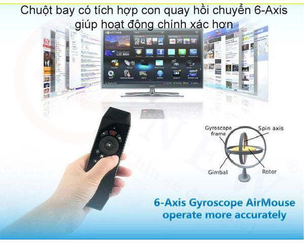 Bàn phím chuột bay tích hợp voice VinaBox KM950V | HDnew - Chia sẻ đam mê