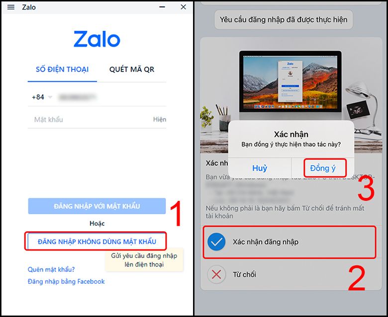 Cài Zalo trên laptop hoặc không cần mặt khẩu 