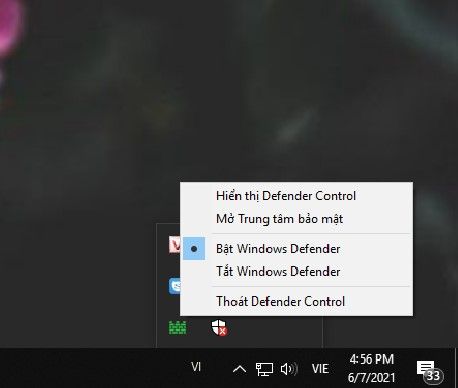 tắt windows defender