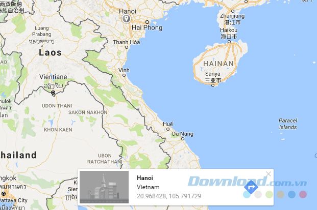 Tọa độ GPS hiện lên ở cuối màn hình