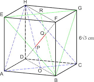 Dengan jarak adalah kubus ... diketahui egb ach abcd.efgh rusuk bidang 6√3 cm. dan www.mallorytate.comkan sketsa