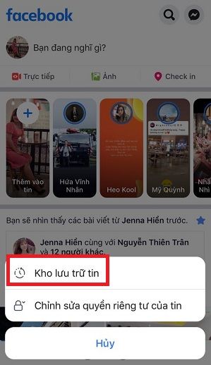 Xem kho luu tru tin tren facebook nhanh nhat