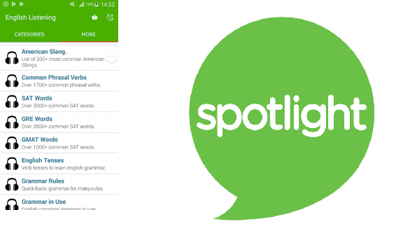 Spotlight English – Website hỗ trợ làm bài tập tiếng Anh về kỹ năng nghe